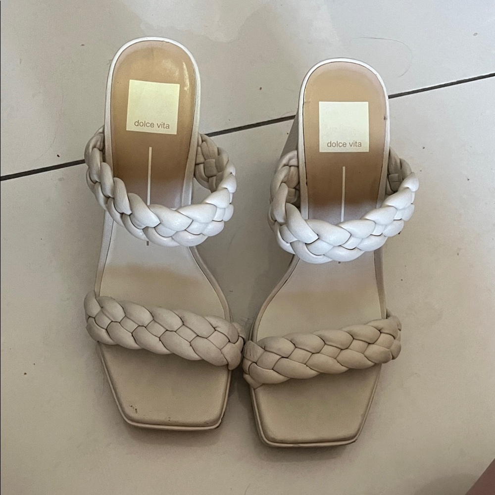 Dolce Vita Women's Braided Sandals - White